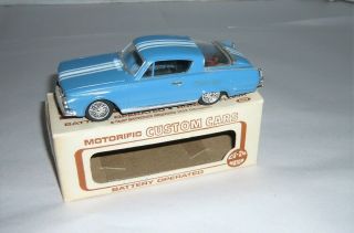 Vintage Ideal Motorific Plymouth Barracuda Slot Car W/box