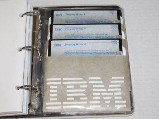 Vtg 1986 IBM Display Write 4 Reference Computer PC Software 5.  25 