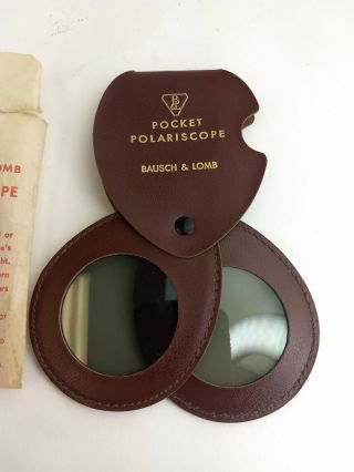 Vintage Baush & Lomb Pocket Polariscope in A - 546 2