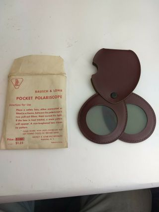 Vintage Baush & Lomb Pocket Polariscope in A - 546 4