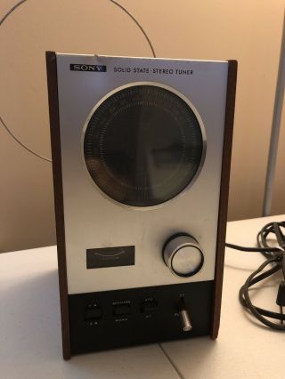 Vintage Sony St - 80w Solid State Stereo Tuner