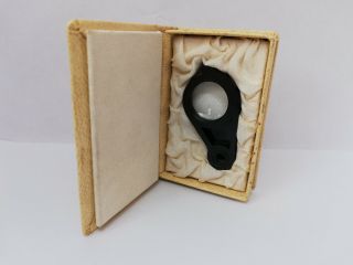 Vintage Magnifier Magnifying Glass Loupe Box