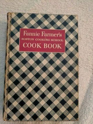 Vintage Fannie Farmer Boston Cooking School Cookbook 1950