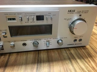 Vintage Akai GX - M10 Stereo Cassette Deck Silver 8