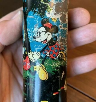 Mickey Mouse Vintage Disney Flashlight - Tin Lithographed - 1930s WD Enterprise 3
