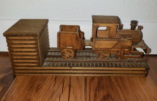 Vintage Mechanical Wooden Train I 
