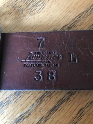 Vintage George Lawrence 7 Large Leather 38 Bullet Belt Holder Portland Oregon