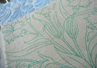 Blue Carnation Pillow Floral Vintage Elsa Williams KC319 Crewel Embroidery Kit 4