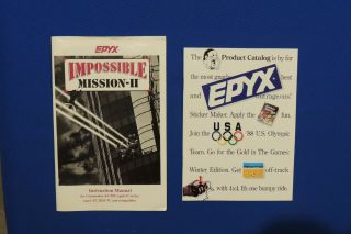 Commodore 64 & 128 5.  25 Impossible Mission 2 by Epix 1988 2