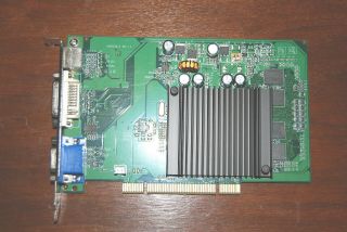 Vintage nVidia GeForce 6200LE 256mb PCI VGA card with driver disc 2