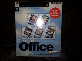 Microsoft Office Professional 7.  0 For Windows 95 Complete Box - Shrink Wrapped