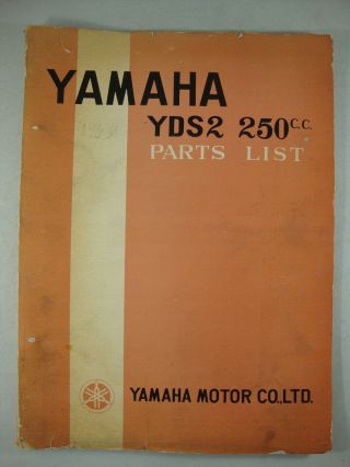 Yamaha Yds2 250cc Vintage Twin Oem Factory Parts List 1962 - 1963 Old