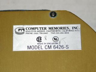 Vtg Computer Memories CM 6426 - S 20MB IBM Desktop Computer PC 5.  25 