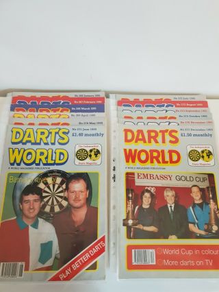 Darts World Magazines - All 12 Issues 1995 Vintage