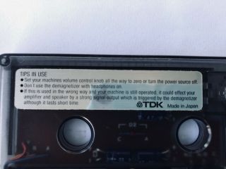 Vtg 1978 TDK Head Demagnetizer Cassette HD - 01 3