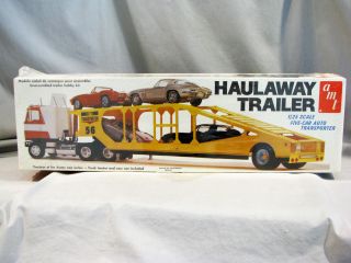Vintage Amt Haulaway Trailer Model Kit T523 - Factory