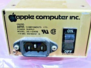 Vintage Apple Iie Plus Astec Model Aa11040b Power Supply 605 - 5703