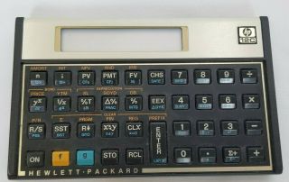 Hewlett Packard Vintage HP 12C Financial Calculator Case Batteries 2