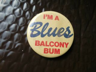 Vintage St.  Louis Blues Hockey Nhl Pin Back Promo Button I 
