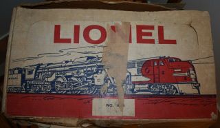 Vintage Lionel 1060 Electric Train Set With Engine And Cars O Gauge