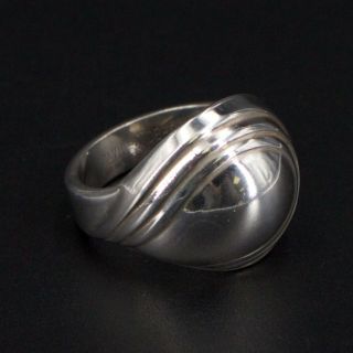 Vtg Sterling Silver - Norway David Andersen Modern Tapered Ring Size 7 - 9g