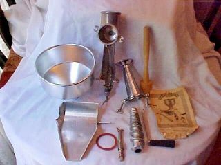 Vintage All Metal Squeezo Strainer 400 - Ts Food Processor For Canning - Freezing