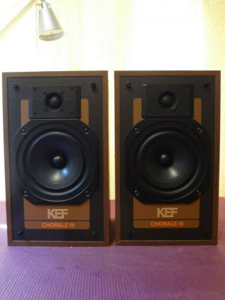 A Pair Kef Chorale Iii Sp3022 Speakers,  Great Sound.