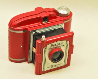 Vintage Red Beacon Two - Twenty Five Camera 620 Whitehouse Products Brooklyn Ny