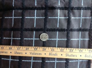 Vintage Fabric,  Cotton,  Flocked,  Plaid Gingham,  Flocked,  36 