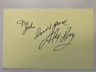 Signed In 1973 - Alex Rocco Vintage Autograph - The Godfather