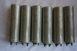 6pc Western Electric Ks - 13686 Capacitors 125uf 400v For Tube Amp 1964