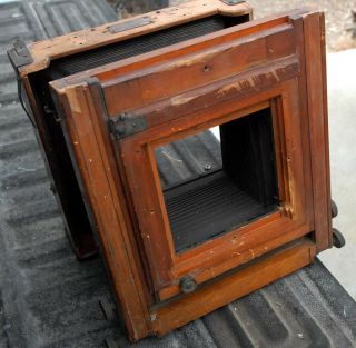 Eastman Commercial View 8X10 Camera Parts Only 1929 Cherry Wood Flagship View 4