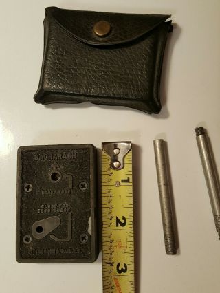 Vintage Draft - Rite By BACHARACH Pocket Manometer Gauge W/original case 5