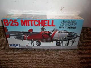 Vintage 1974 Mpc 1/72 B - 25 Mitchell Model Kit,