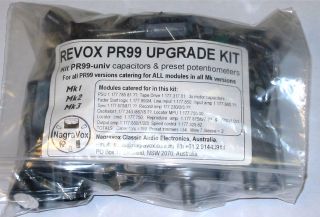Revox PR99 for ALL Mk1,  2,  3 - tape recorder capacitor & trimmer upgrade kit 2