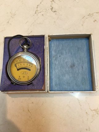 Vintage J.  T.  Pocket Voltmeter (dc 0 - 12 & 0 - 120)
