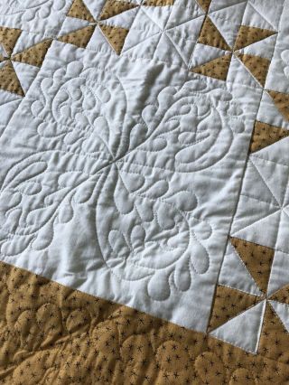 Country Farmhouse Quilt Vintage Table Runner Handmade Pieced Wall Gorgeous 6