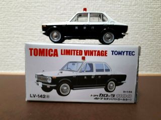 Tomytec Tomica Limited Vintage Lv - 142a Toyota Corolla 1100 Police Car