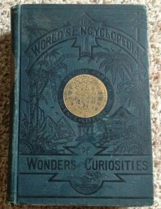 Antique 1882 Victorian Book The World 