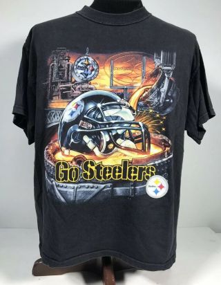 Vintage 90s Pittsburgh Steelers T - Shirt Size Men’s Xl