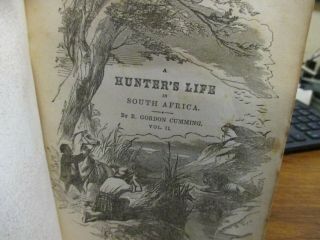 Five Years of a Hunter ' s Life in the Far Interior South Africa R.  Cumming (1851) 4