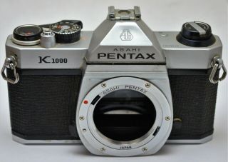Vintage Asahi Pentax K1000 Slr 35mm Camera Body.