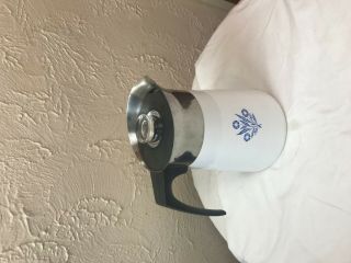 Vintage Corning Ware Blue Cornflower 6 Cup Stove Top Coffee Pot