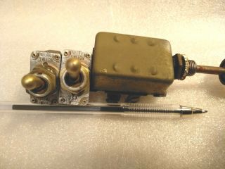 VINTAGE 3 USA Light Switch Auto Military Jeep Car Truck 3