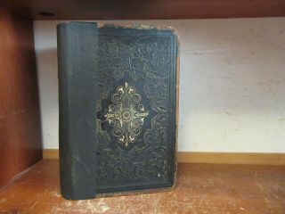 Old Home Physician Medical Book 1861 Medicine Anatomy Herbal Remedy Civil War,