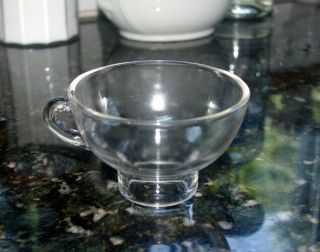 Vintage Clear Glass Canning Funnel Fruit Jar Filler With Glass Handle