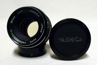 Auto Yashinon Ds - M F/1.  7 50mm Prime Lens Slr Film Camera M42 Pentax Screw W/caps