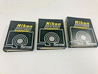 3 Volume Set Nikon Nikkormat Handbook Photography Book Guide Darkroom Amphoto