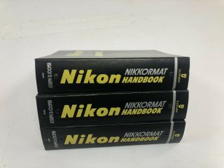 3 VOLUME SET NIKON NIKKORMAT HANDBOOK PHOTOGRAPHY Book guide darkroom AMPHOTO 2