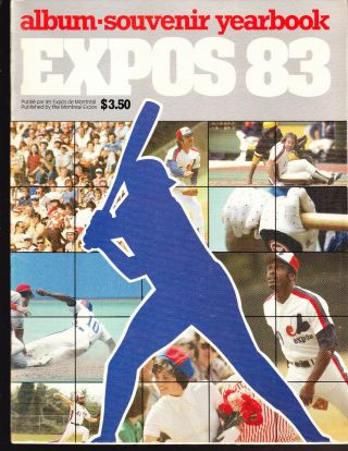 1983 Vintage Montreal Expos Yearbook Andre Dawson Tim Raines Gary Carter